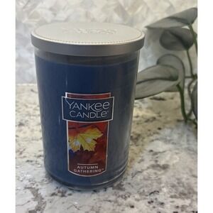 Yankee‎ Candle Autumn Gathering 22Oz. Candle 2-Whick Tumbler Retired Rare READ